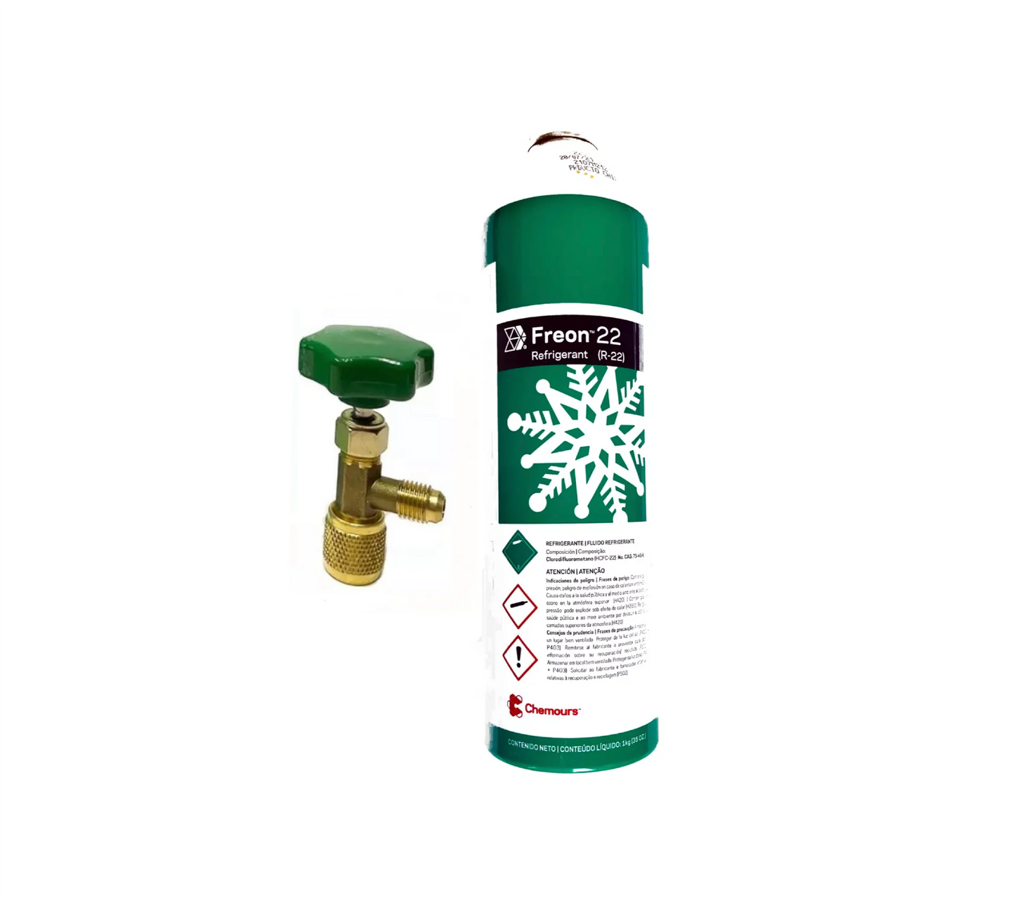 Chemours' Freon 22 with Valve (2.18lb)